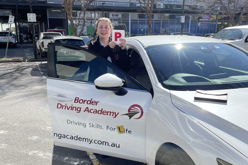 BDA student passing their driving test